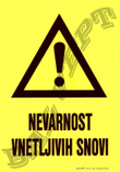 Nevarnost vnetljivih snovi